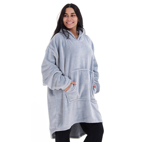 Snuggs Blanket Hoodie Light Grey